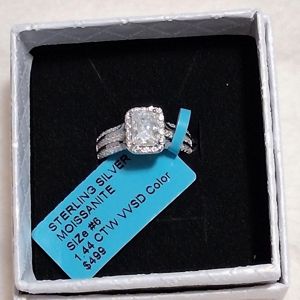 925 Moissanite 1.44CTW Size 6